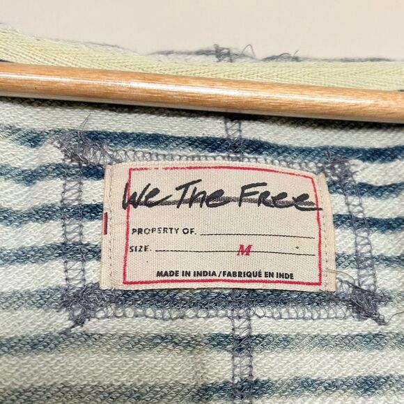 Free People We The Free True Blue Tunic Tee Size Medium - Picture 6 of 11